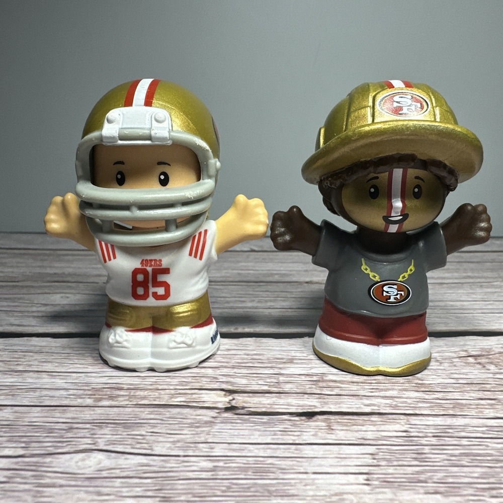 San Francisco 49ers NFL Little People Collector Figures Set Of 2